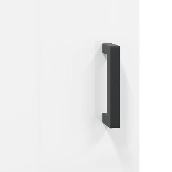 vidaXL skænk 34,5x34x90 cm konstrueret træ hvid højglans