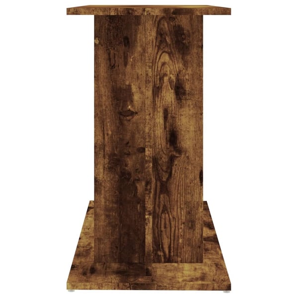 vidaXL Akvariestativ røkt eik 80x35x60 cm konstruert tre