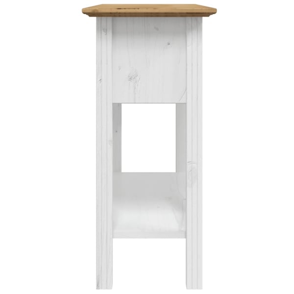 vidaXL Konsollbord BODO brun 91x35x74 cm heltre furu