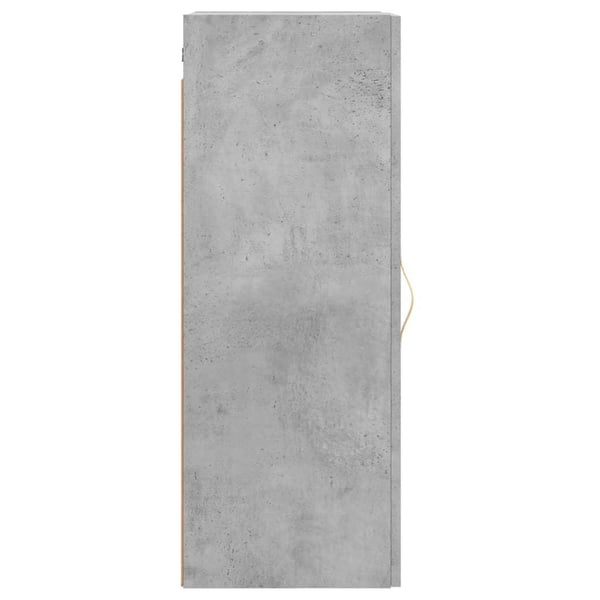 vidaXL Seinäkiinnitettävä kaappi betoninharmaa 34,5x34x90 cm