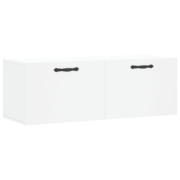 vidaXL Veggskap hvit 100x36,5x35 cm konstruert tre