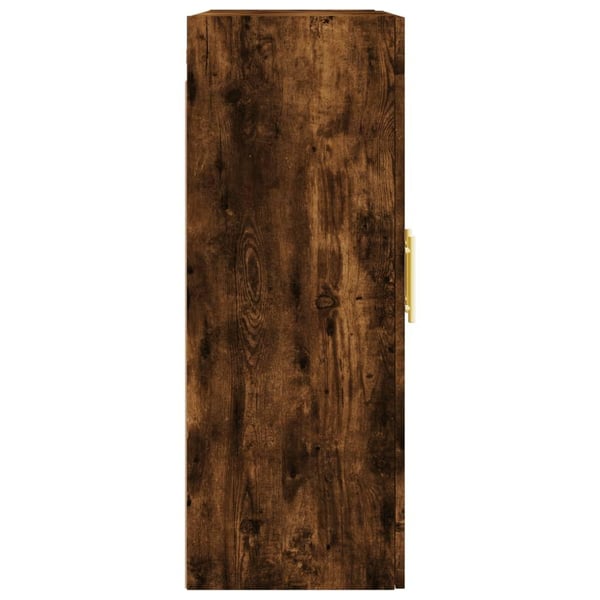vidaXL Veggskap røkt eik 69,5x34x90 cm
