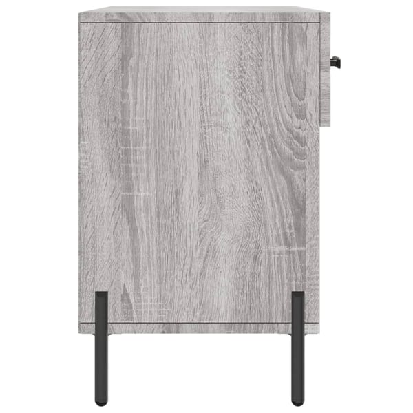 vidaXL Skoskap grå sonoma 102x35x55 cm konstruert tre