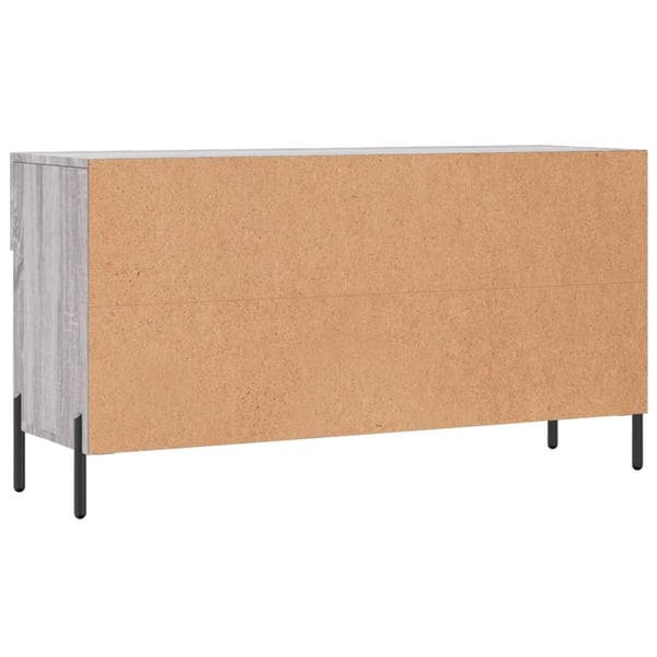 vidaXL Skoskap grå sonoma 102x35x55 cm konstruert tre