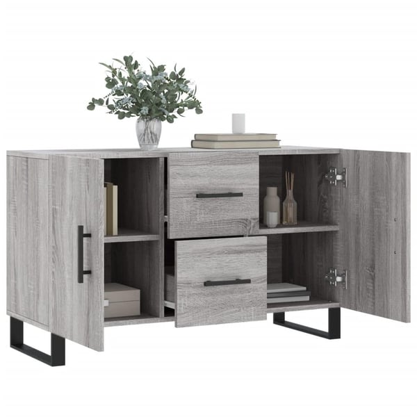 vidaXL Skjenk grå sonoma 100x36x60 cm konstruert tre