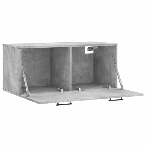vidaXL vægskab 80x36,5x35 cm konstrueret træ betongrå