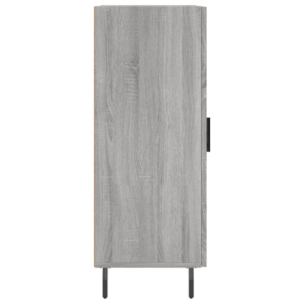 vidaXL Skjenk grå sonoma 34,5x34x90 cm konstruert tre