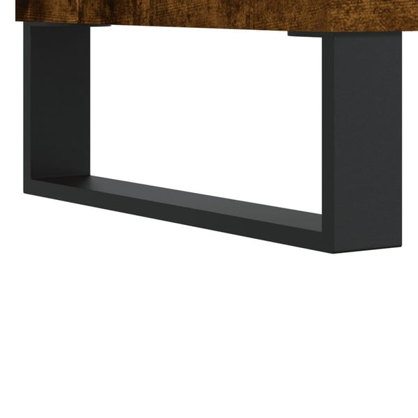 vidaXL Skjenk røkt eik 100x36x60 cm konstruert tre