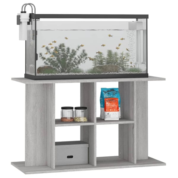 vidaXL Akvariumstativ grå sonoma 100x40x60 cm konstruert tre