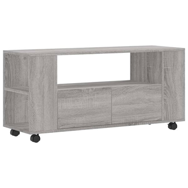 vidaXL TV-benk grå sonoma 102x34,5x43 cm konstruert tre