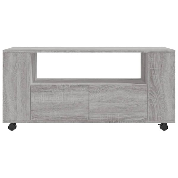 vidaXL TV-benk grå sonoma 102x34,5x43 cm konstruert tre