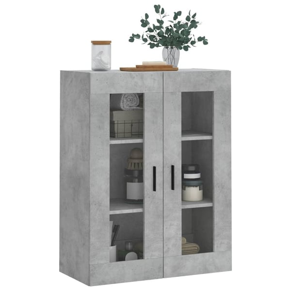 vidaXL Veggskap betonggrå 69,5x34x90 cm