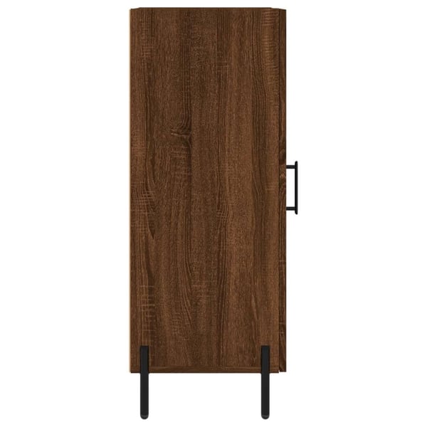 vidaXL Skjenk brun eik 34,5x34x90 cm konstruert tre