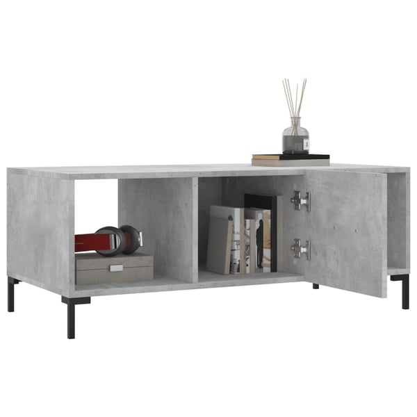 vidaXL sofabord 102x50x40 cm konstrueret træ betongrå