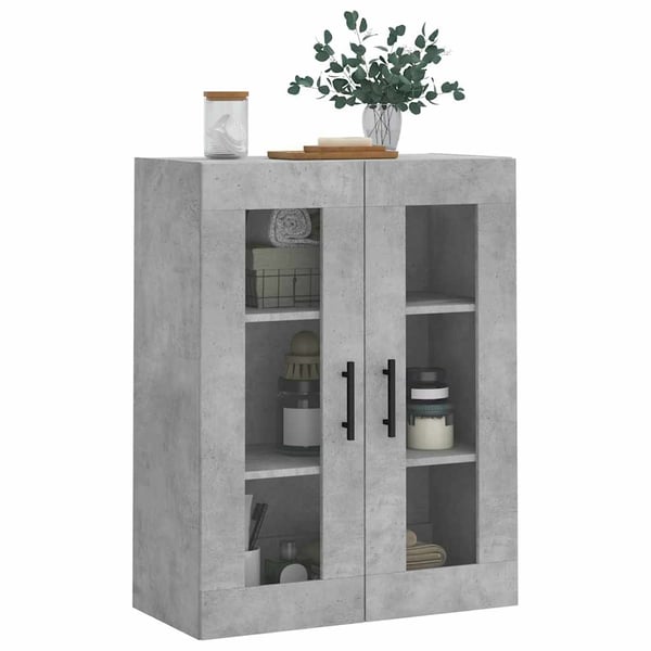 vidaXL Veggskap betonggrå 69,5x34x90 cm
