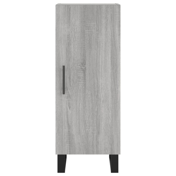 vidaXL Skjenk grå sonoma 34,5x34x90 cm konstruert tre