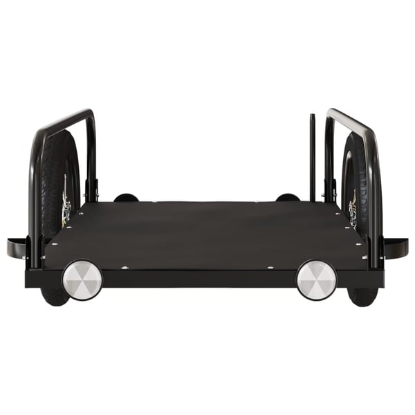 vidaXL cykelanhænger 122x53x31 cm jern sort