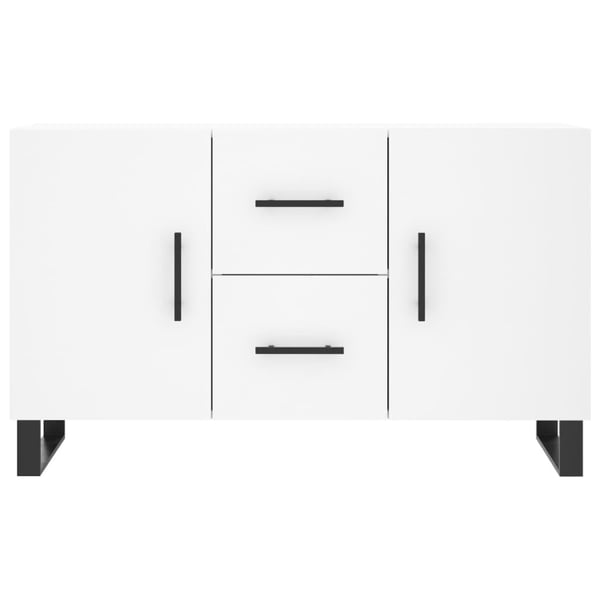 vidaXL Skjenk hvit 100x36x60 cm konstruert tre