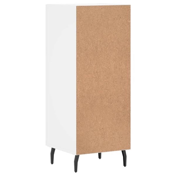vidaXL Skjenk hvit 34,5x34x90 cm konstruert tre