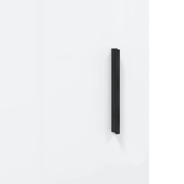 vidaXL Skjenk høyglans hvit 34,5x34x90 cm konstruert tre