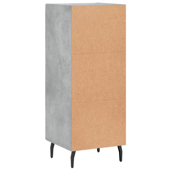 vidaXL Senkki betoninharmaa 34,5x34x90 cm tekninen puu