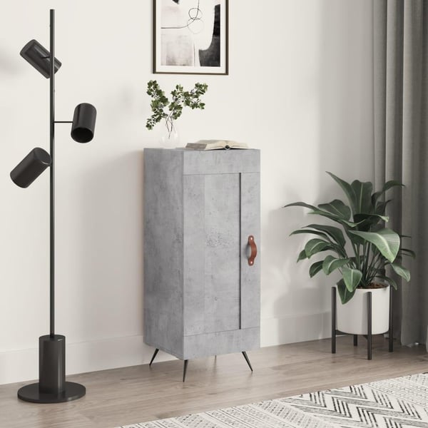 vidaXL Senkki betoninharmaa 34,5x34x90 cm tekninen puu