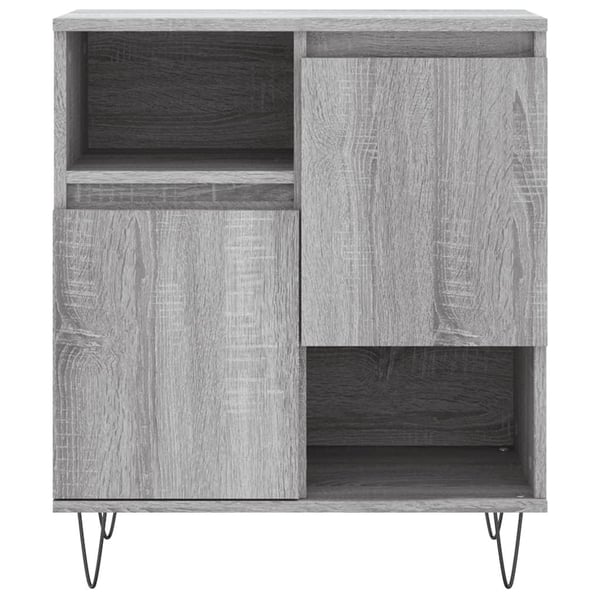 vidaXL Senkit 2 kpl harmaa Sonoma tekninen puu