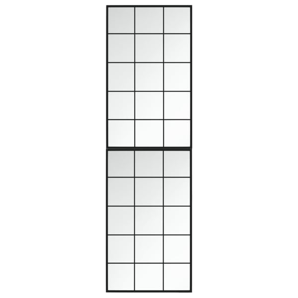 vidaXL Veggspeil 2 stk svart 100x60 cm metall