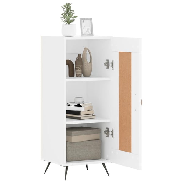 vidaXL skænk 34,5x34x90 cm konstrueret træ hvid