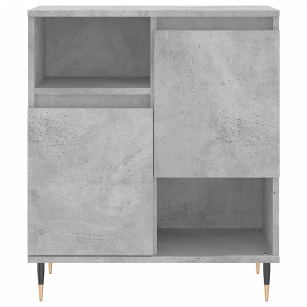 vidaXL Senkit 2 kpl betoninharmaa tekninen puu