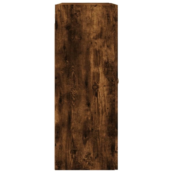 vidaXL Veggskap røkt eik 69,5x34x90 cm