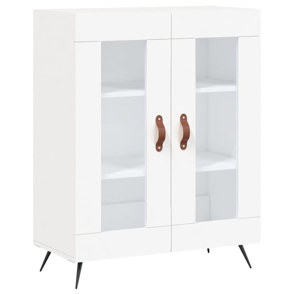 vidaXL højskab 69,5x34x180 cm konstrueret træ hvid