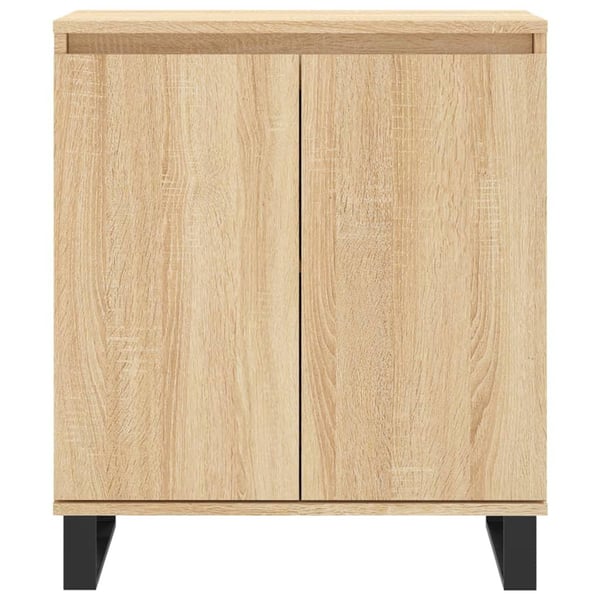 vidaXL Skjenk sonoma eik 60x35x70 cm konstruert tre