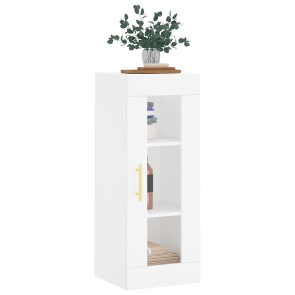 vidaXL vægskab 34,5x34x90 cm hvid