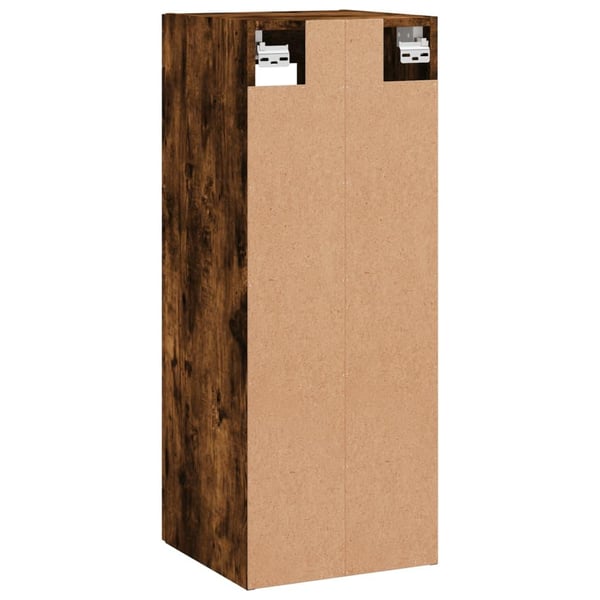 vidaXL Veggskap røkt eik 34,5x34x90 cm