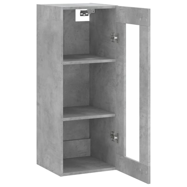 vidaXL Veggskap betonggrå 69,5x34x90 cm