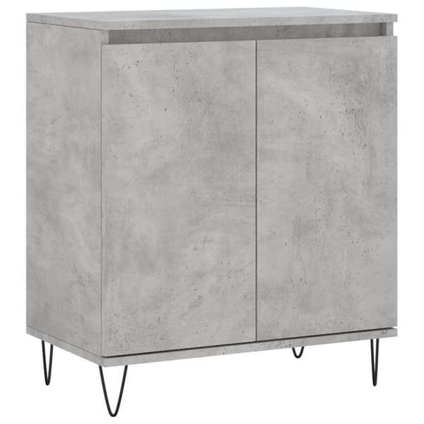 vidaXL Skjenk betonggrå 60x35x70 cm konstruert tre