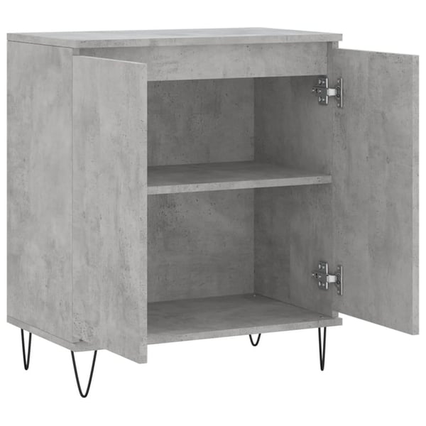 vidaXL Skjenk betonggrå 60x35x70 cm konstruert tre