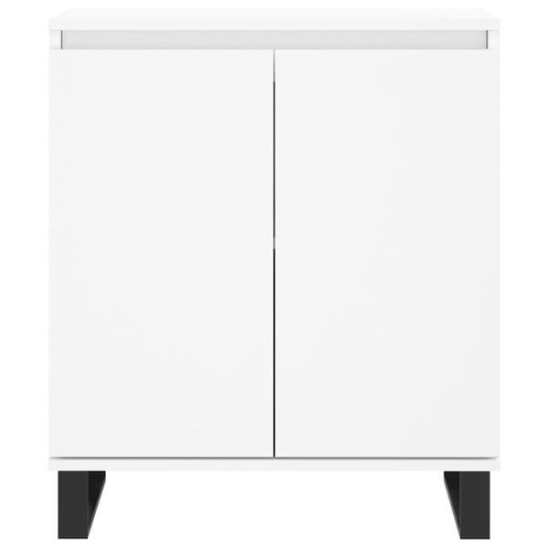 vidaXL Skjenk hvit 60x35x70 cm konstruert tre