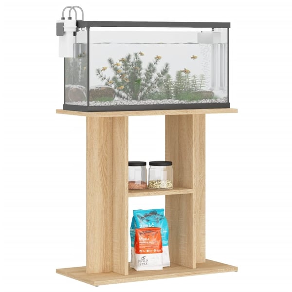 vidaXL Akvariebänk sonoma-ek 60x30x60 cm konstruerat trä