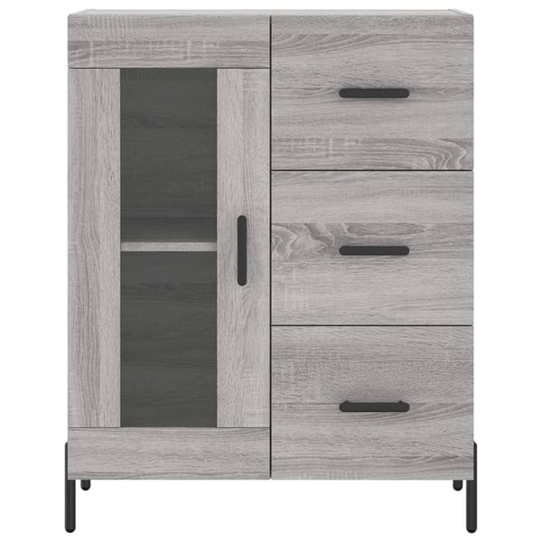 vidaXL Senkki harmaa Sonoma 69,5x34x90 cm tekninen puu