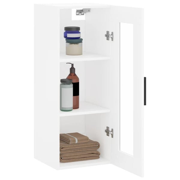 vidaXL Veggskap hvit 34,5x34x90 cm