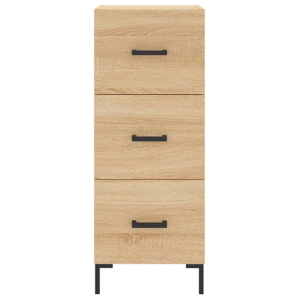 vidaXL Highboard sonoma eik 34,5x34x180 cm konstruert tre