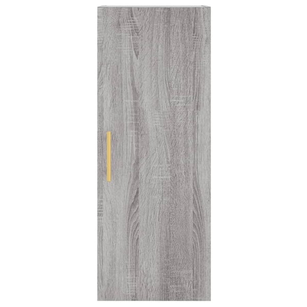 vidaXL Highboard grå sonoma 34,5x34x180 cm konstruert tre