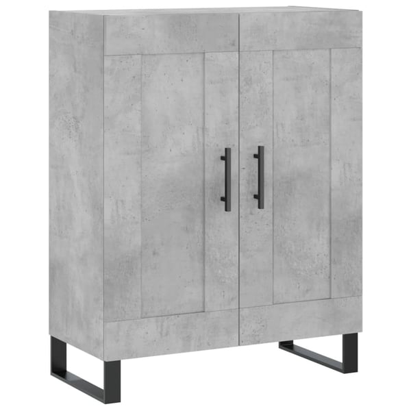 vidaXL Skjenk betonggrå 69,5x34x90 cm konstruert tre