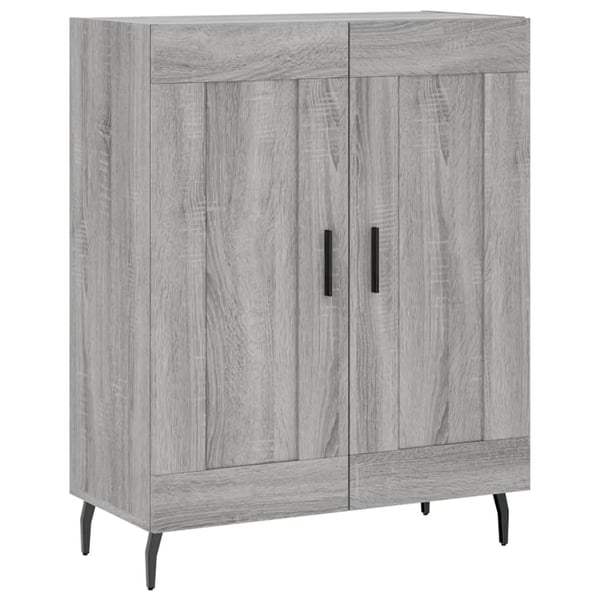 vidaXL Skjenk grå sonoma 69,5x34x90 cm konstruert tre