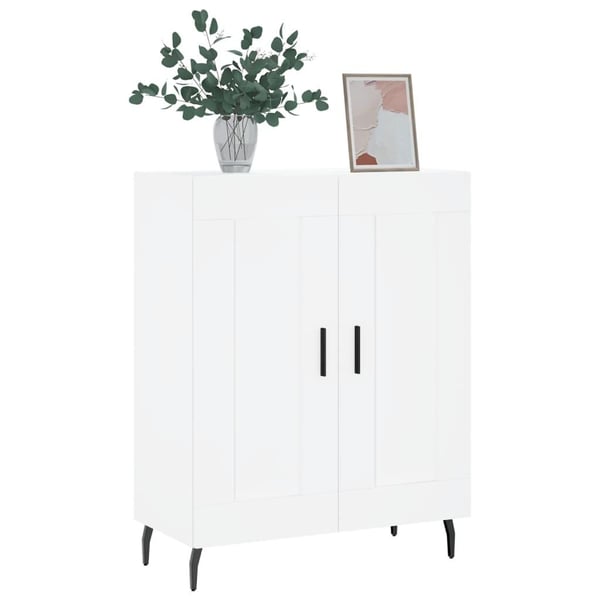 vidaXL Skjenk hvit 69,5x34x90 cm konstruert tre