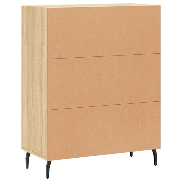 vidaXL Skjenk sonoma eik 69,5x34x90 cm konstruert tre