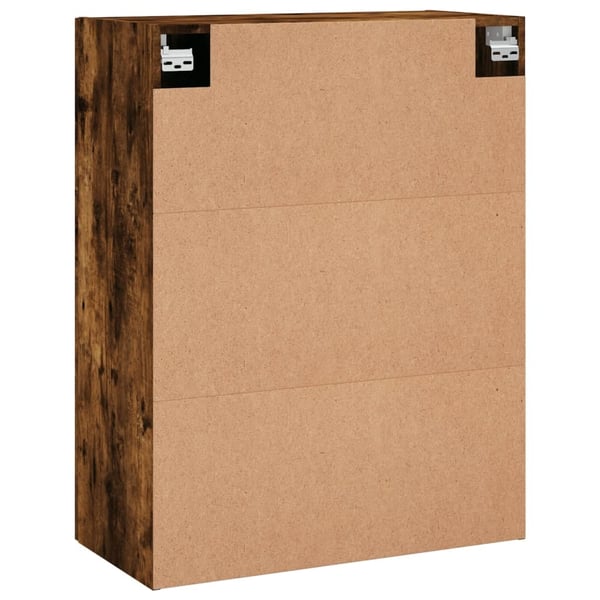 vidaXL Veggskap 2 stk røkt eik 69,5x34x90 cm
