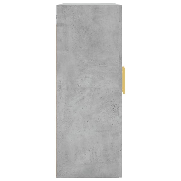 vidaXL Veggskap 2 stk betonggrå 69,5x34x90 cm